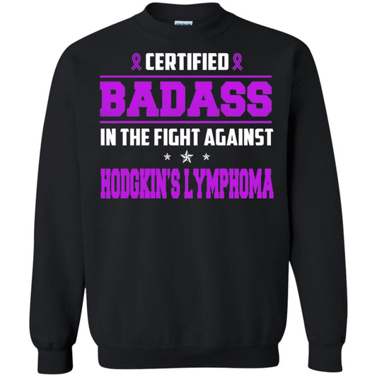 Certified Badass Against T-shirt Hodgkin_s Lymphoma Black