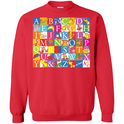 Dr. Seuss A To Z Gift Shirt For Funny Man Red