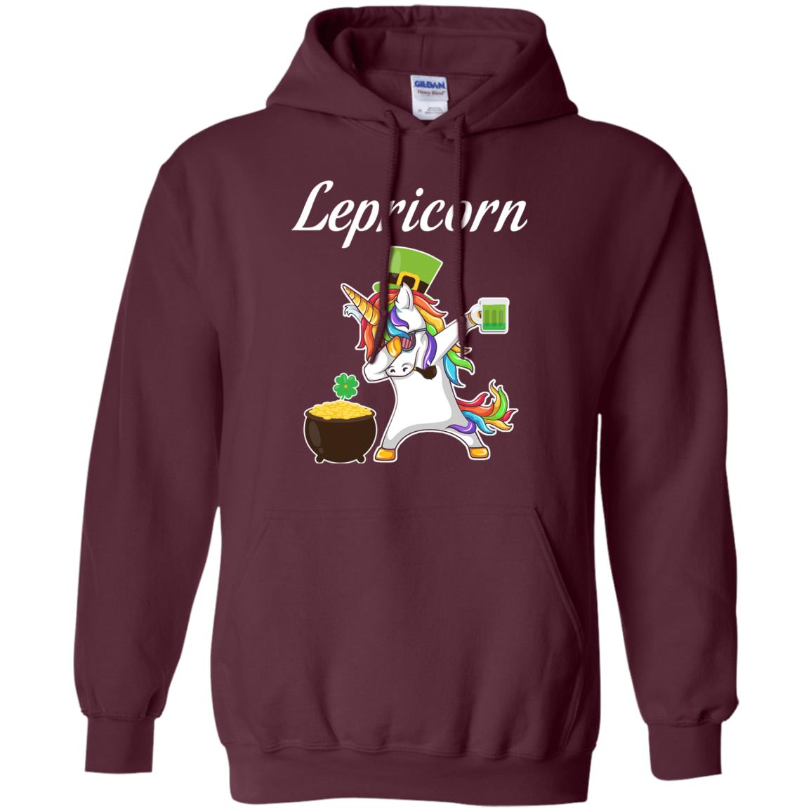 Lepricorn Saint Patrick's Day T-shirt Maroon