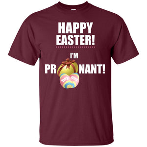 Happy Easter I Am Pregnant Pregnancy Announcement Shirt