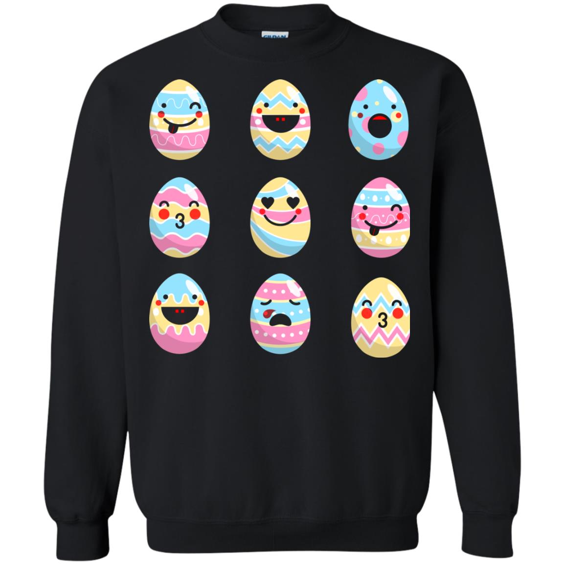 Egg Emoji Easter Happy Egg Hunt For Kids T-shirt Black