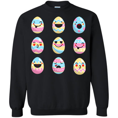 Egg Emoji Easter Happy Egg Hunt For Kids T-shirt Black