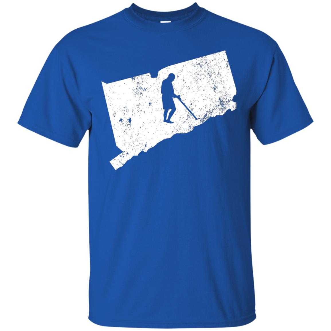 Connecticut Metal Detector Shirt Geocaching Swag Royal
