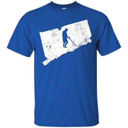 Connecticut Metal Detector Shirt Geocaching Swag Royal