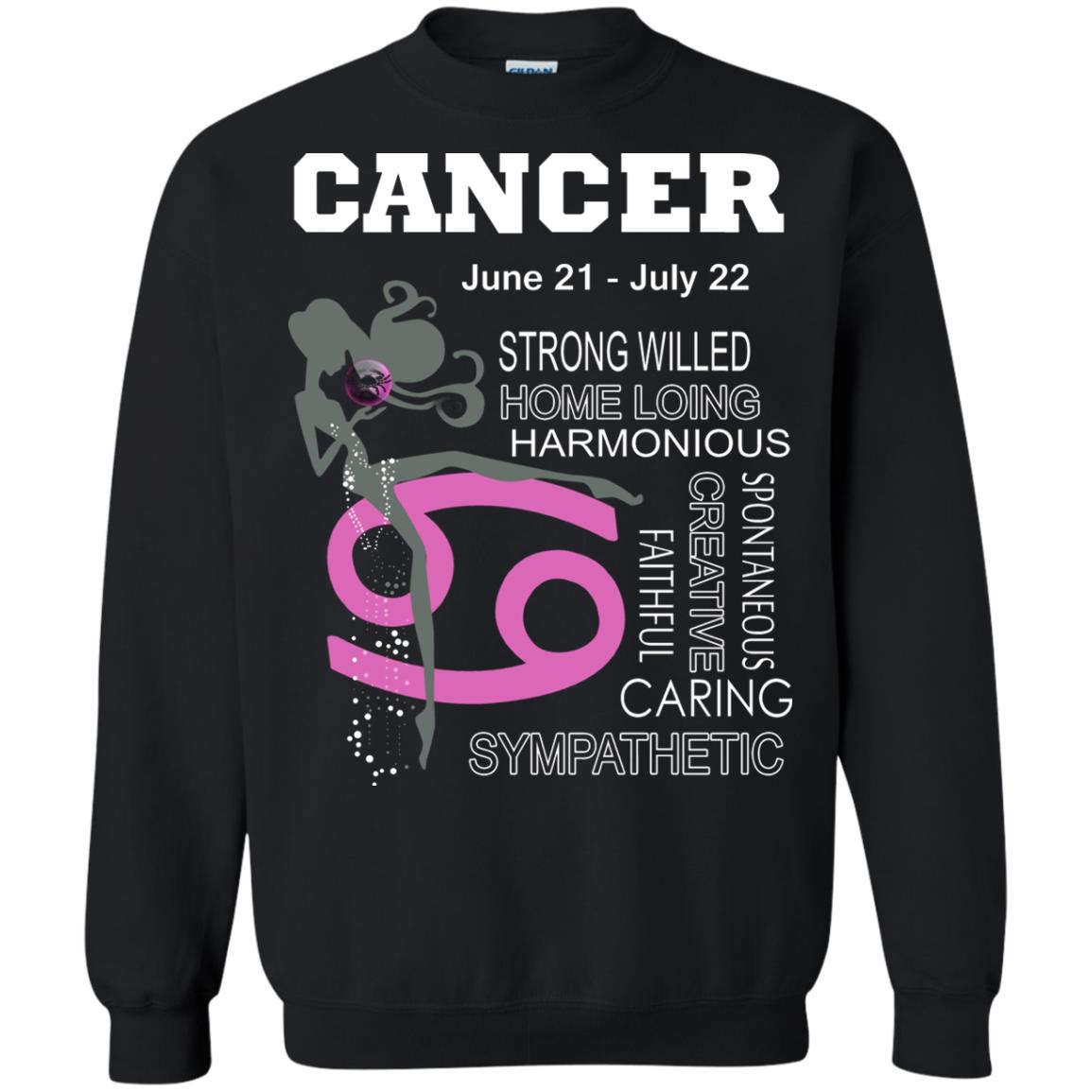 Cancer Strong Willed Home Loing Harmonious Faithful Creative Spontaneous Caring Sympathetic Black