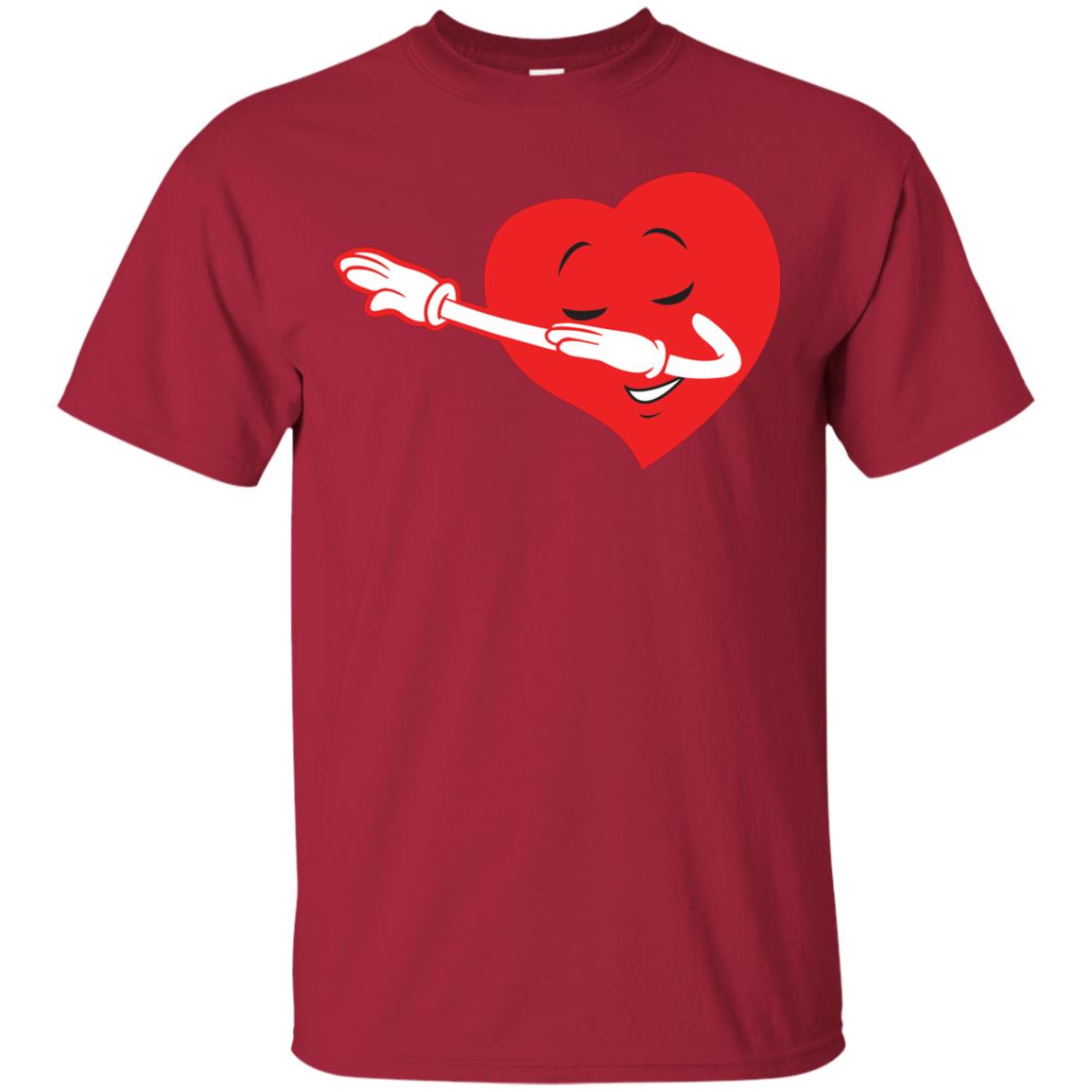 Valentine_s Day T-shirt Dabbing Heart Cardinal