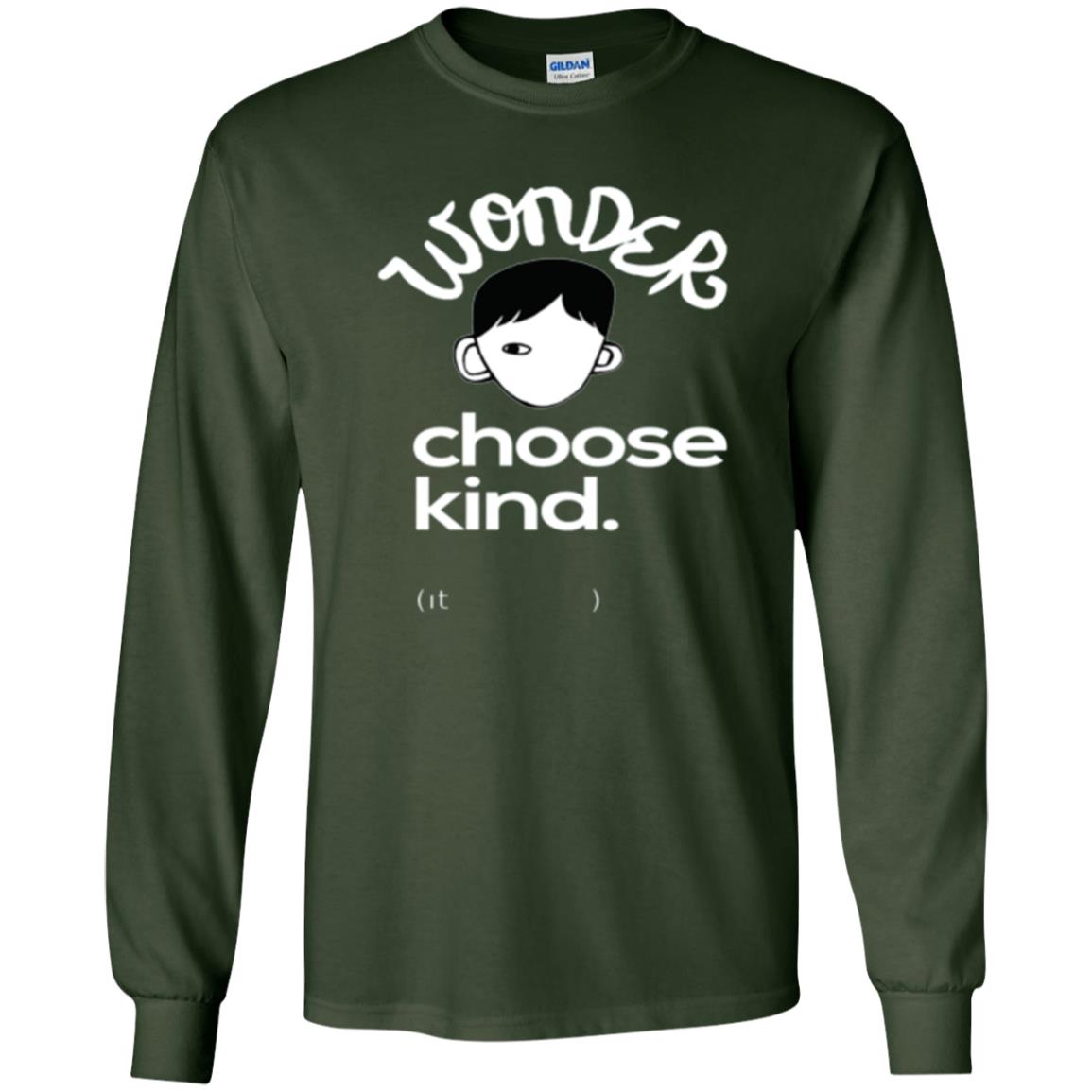 Anti Bullying T-shirt Choose Kind Forest Green