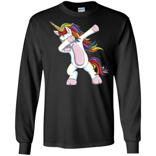 Dabbing Unicorn T-shirt Black