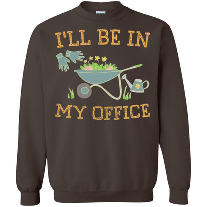 Gardeners T-shirt I_ll Be In My Office Dark Chocolate