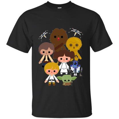 Film T-shirt Cute Kawaii Style Heroes Graphic Black