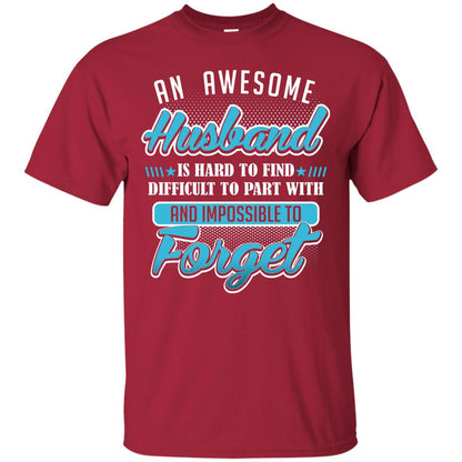 Husband T-shirt An Awesome Husband Is Hard To Cardinal
