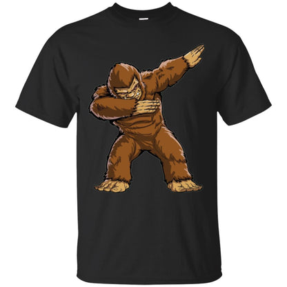 Monkey T-shirt Bigfoot Sasquatch Dabbing Black