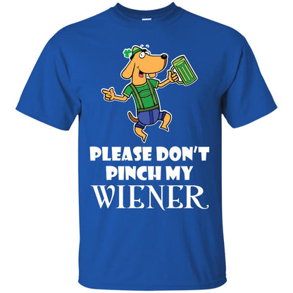 Please Don’t Pinch My Wiener Dog Lover Gift Shirt Royal