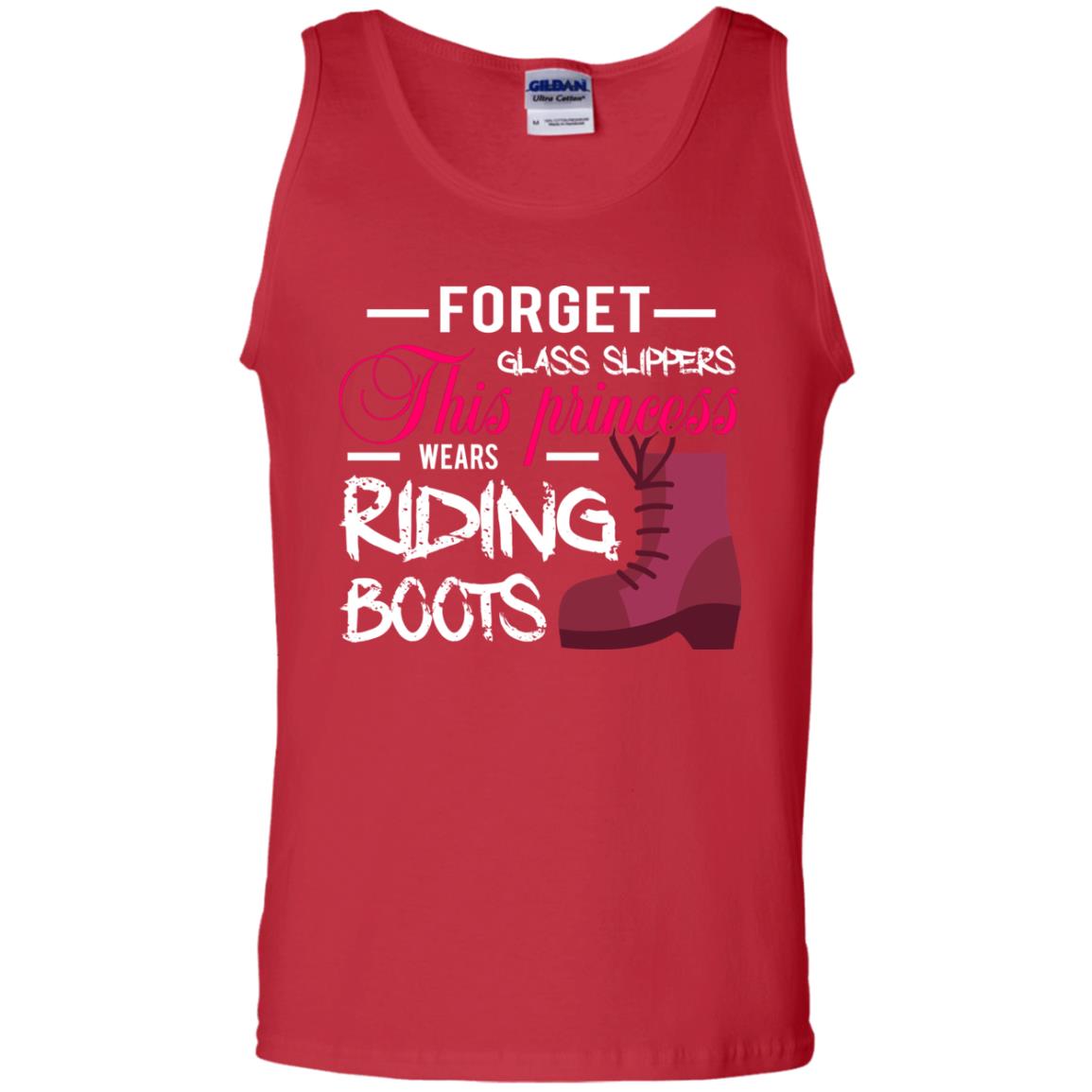 Forget Glass Slippers This Princess Wears Riding Boots Horse Riding T-shirt Red