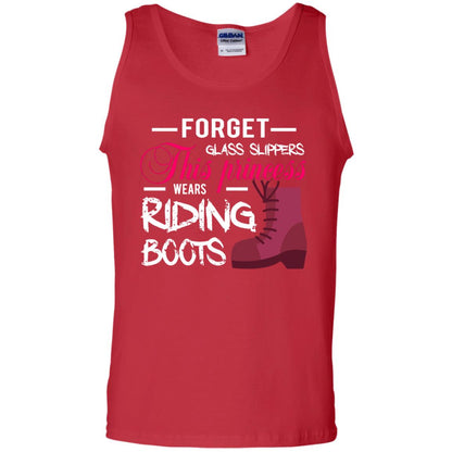 Forget Glass Slippers This Princess Wears Riding Boots Horse Riding T-shirt Red