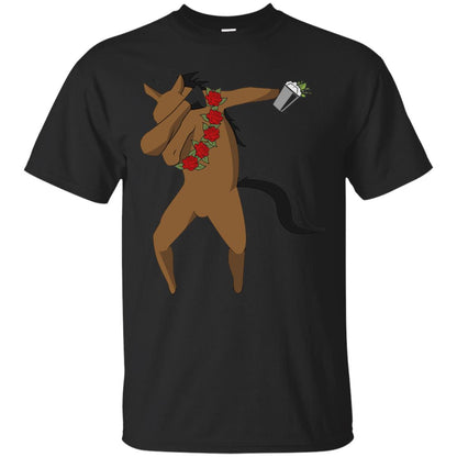Derby Party 2018 Funny Dabbing Horse Shirt Black