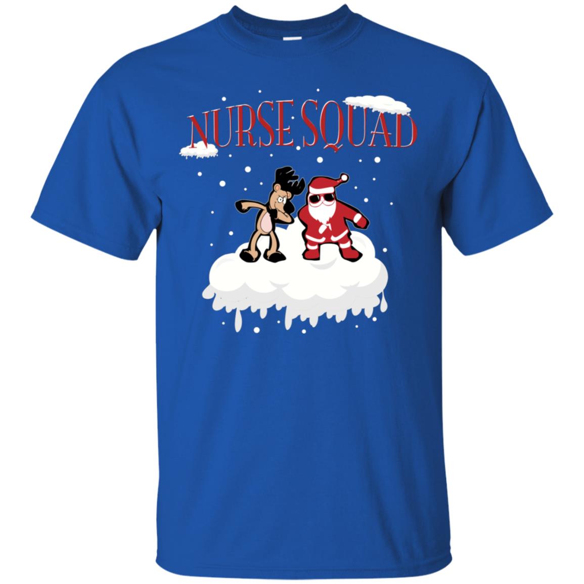 Nurse Squad Nursing X-mas Gift Shirt Royal
