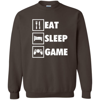 Gamer T-shirt Eat Sleep Game Dark Chocolate