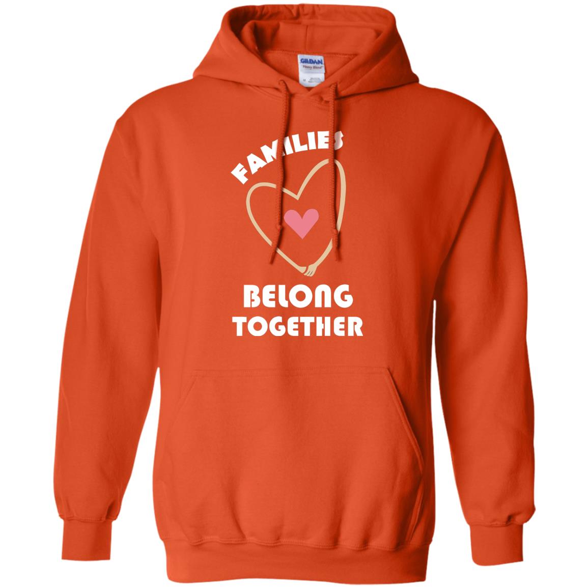 Families Belong Together Shirt For Members Of Family Orange