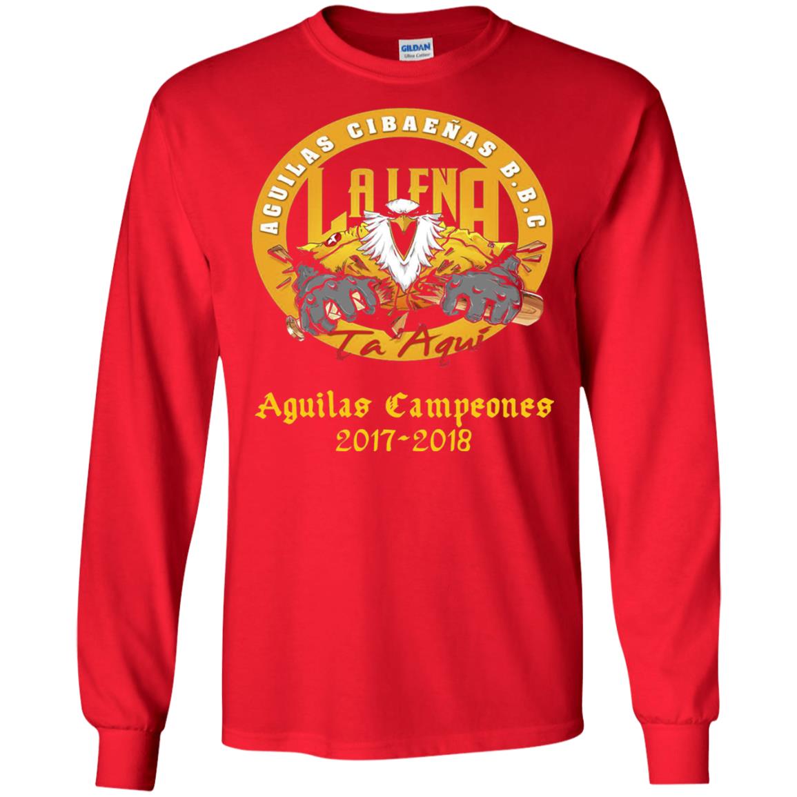 Baseball Lover T-shirt Aguilas Cibaenas Campeones 2017-2018 Red