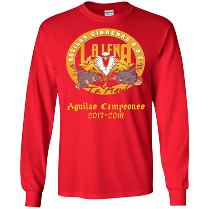 Baseball Lover T-shirt Aguilas Cibaenas Campeones 2017-2018 Red
