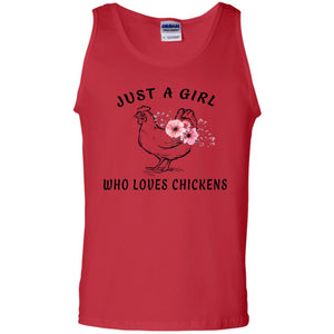 Just A Girl Who Loves Chickens Farmer T-shirt