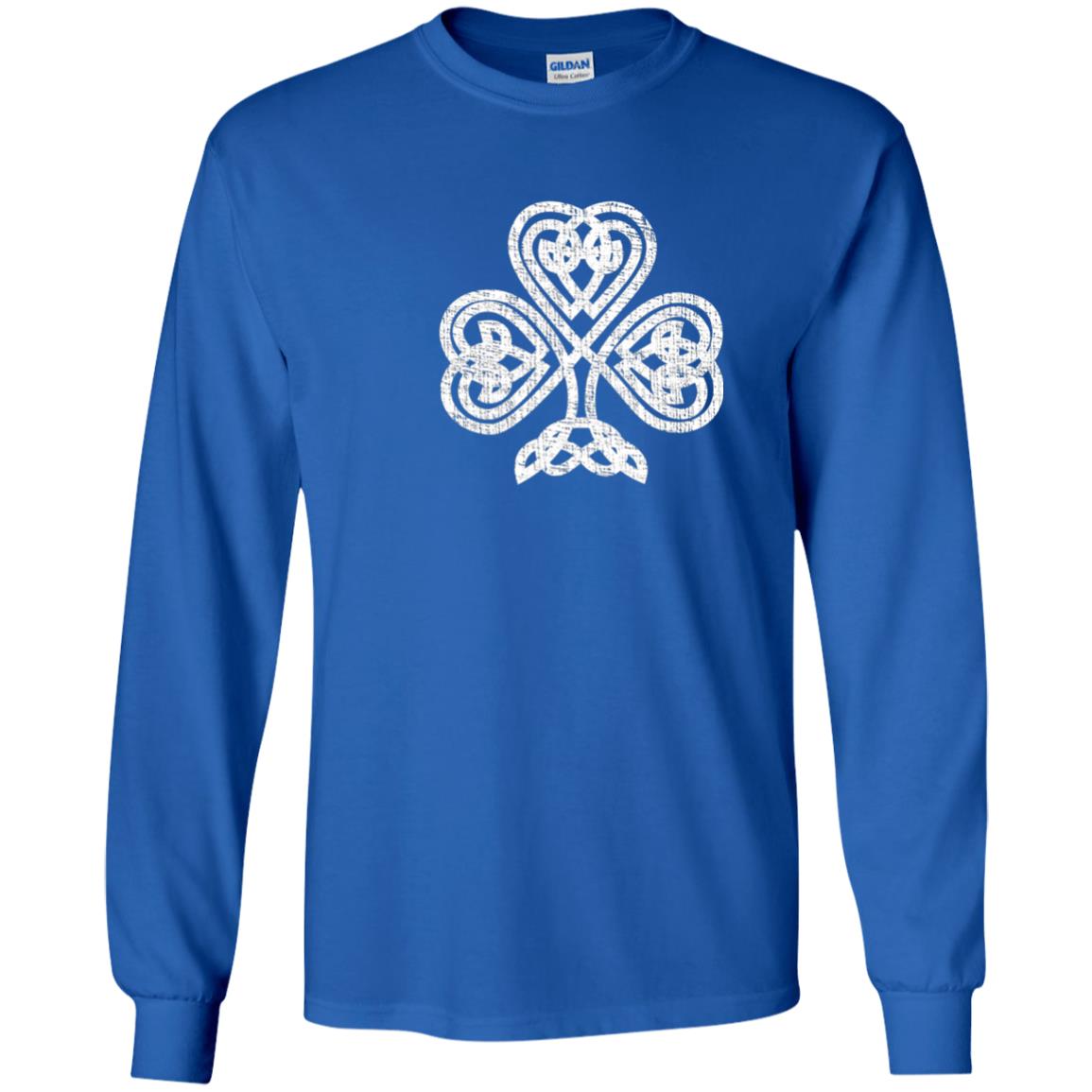 Irish Shamrock Knot Symbol St. Patrick_s Day T-shirt Royal