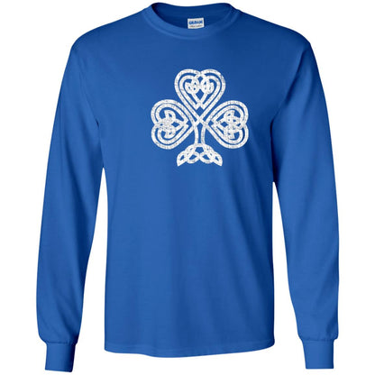 Irish Shamrock Knot Symbol St. Patrick_s Day T-shirt Royal