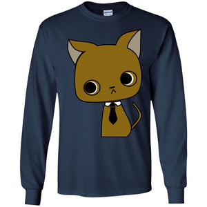 Funny Business Love Cat ShirtG240 Gildan LS Ultra Cotton T-Shirt
