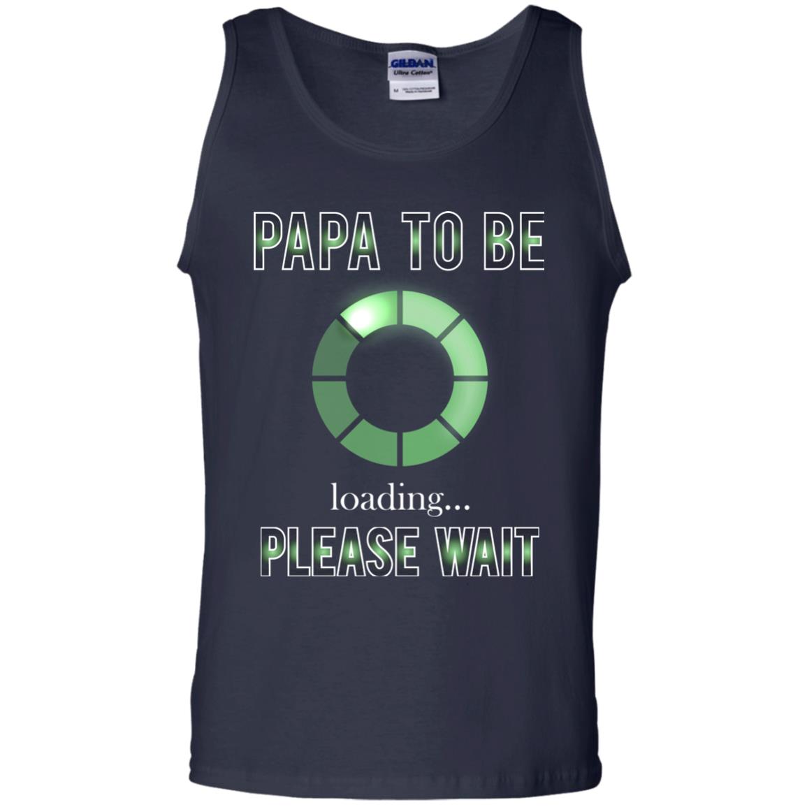 Papa To Be Loading Please Wait T-shirt Navy