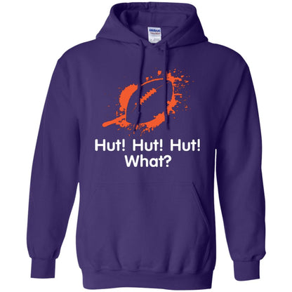 Football Crusher T-shirt Hut Hut Hut What Purple