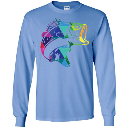 Fisherman T-shirt Fish For Bass Carolina Blue