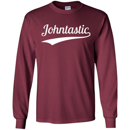 Funny John T-shirt Johntastic Maroon