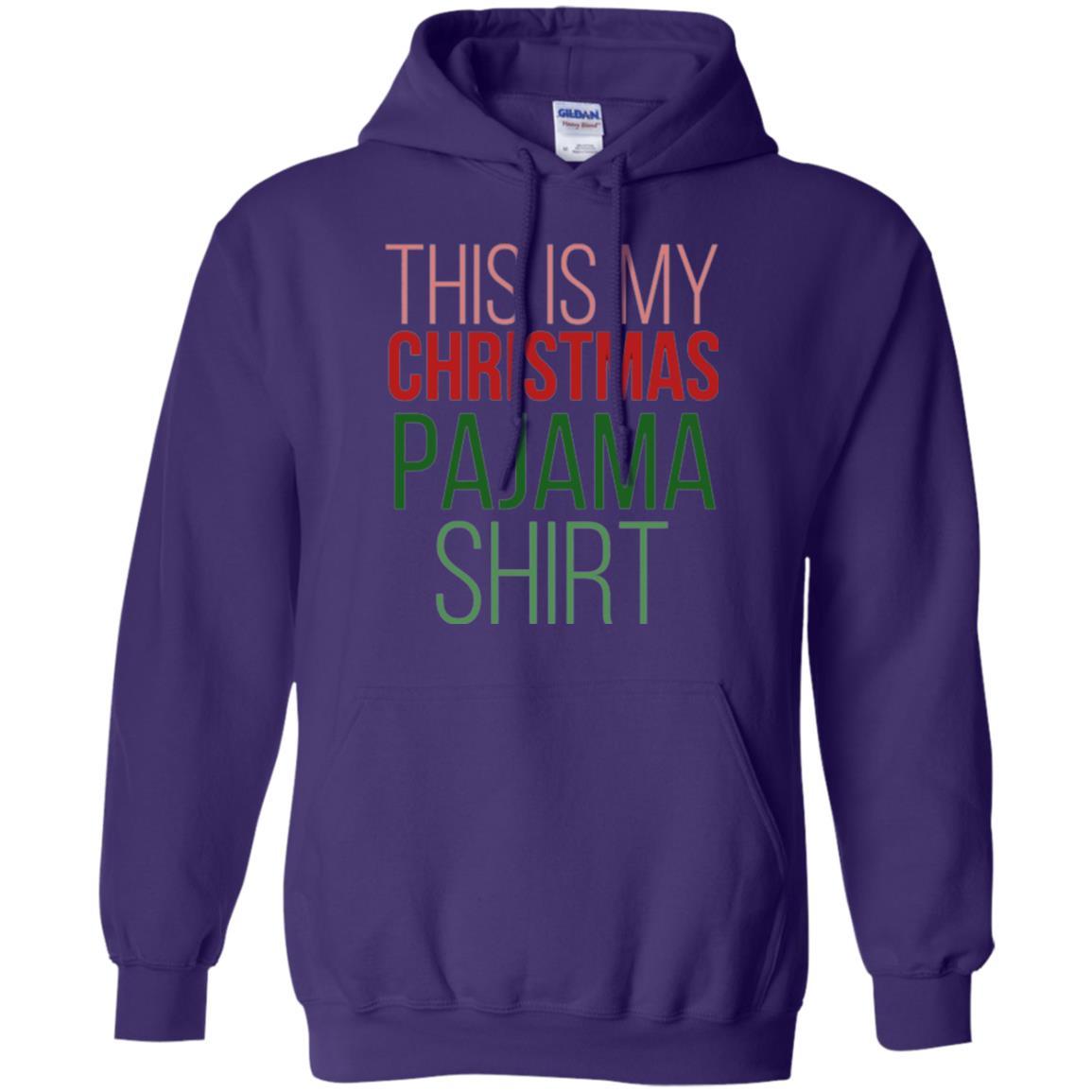 Christmas T-shirt This Is My Christmas Pajama Purple