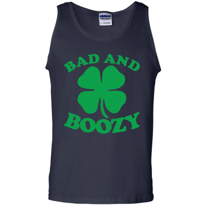 Bad And Boozy Saint Patricks Day T-shirt Navy