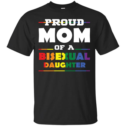 Proud Mom Of A Bisexual Daughter Mom Supports Bisexual Pride 2018 Shirt Black