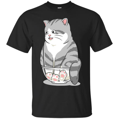 Cat Smile Cat Lover T-shirt Black