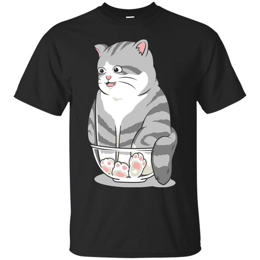 Cat Smile Cat Lover T-shirt Black