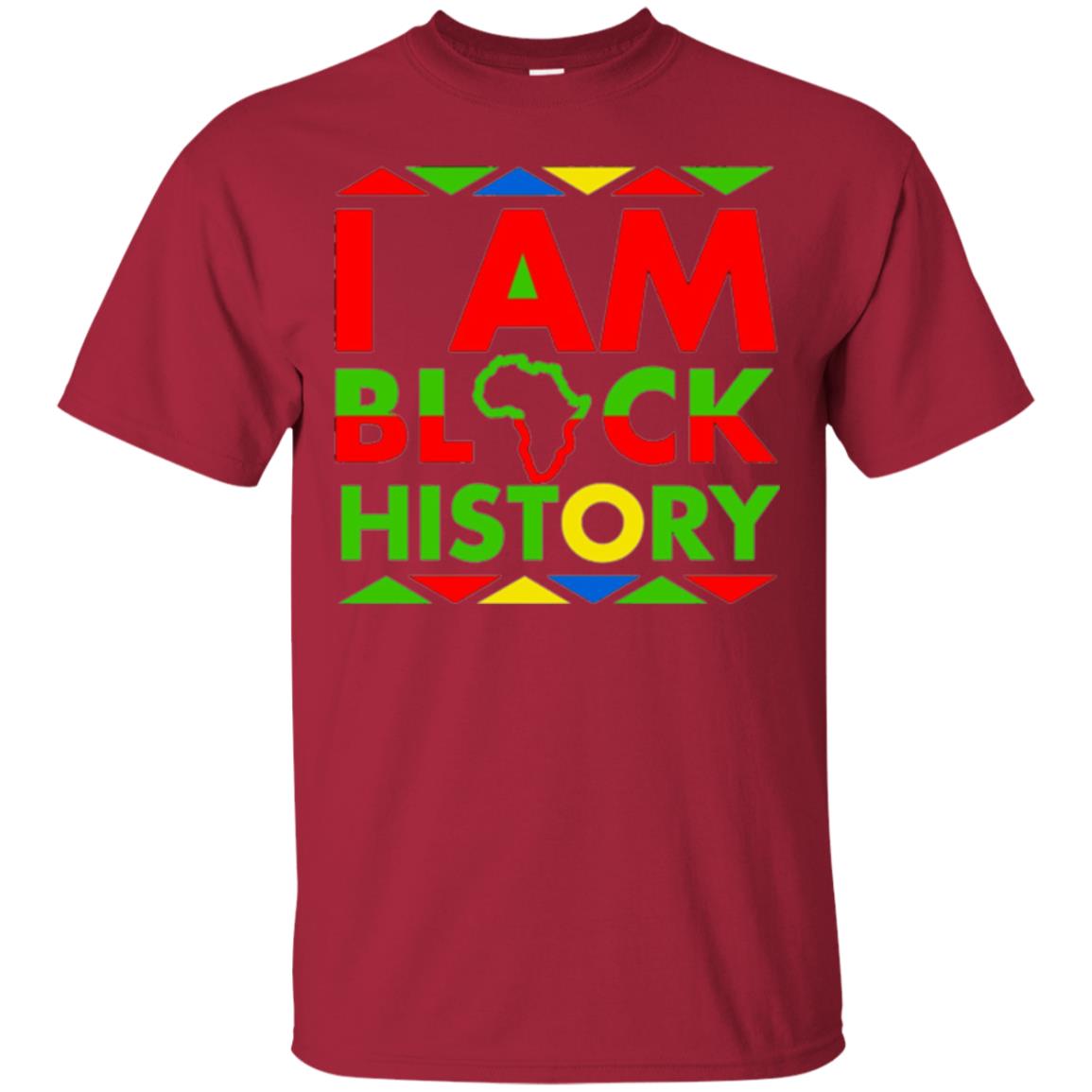 I Am Black History Month Black Pride T-shirt Cardinal