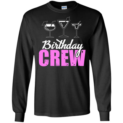 Birthday Crew Funny Girls Birthday Squad T-shirt Black