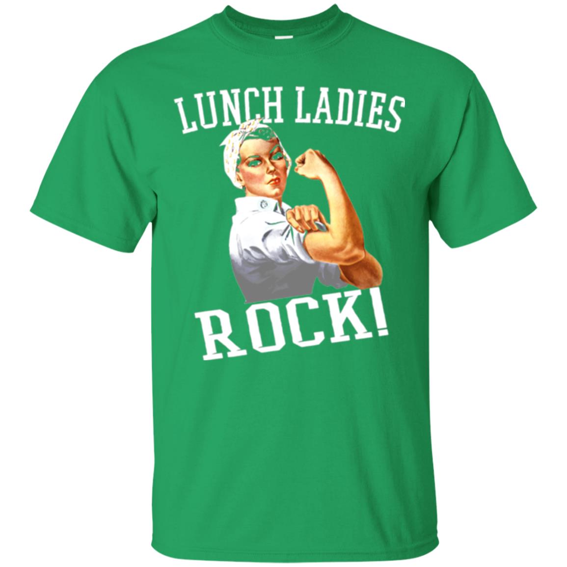 Lunch Ladies Rock Cafeteria Lunch Lady T-shirt Irish Green