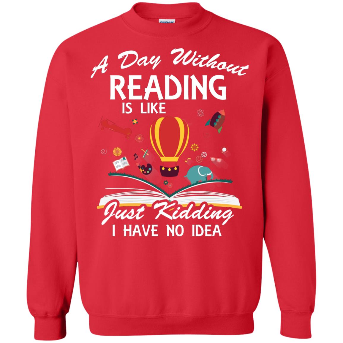 A Day Without Reading Is Like Bookworm T-shirt Red