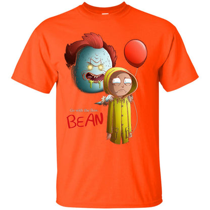 Go With The Flow It And Bean Horror Movie Shirt Orange