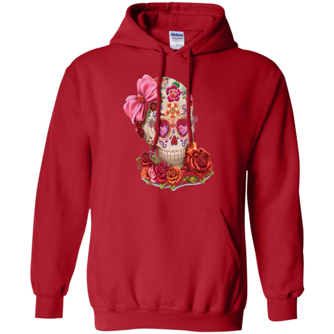 Cinco De Mayo Skull Women Flower Shirt Red