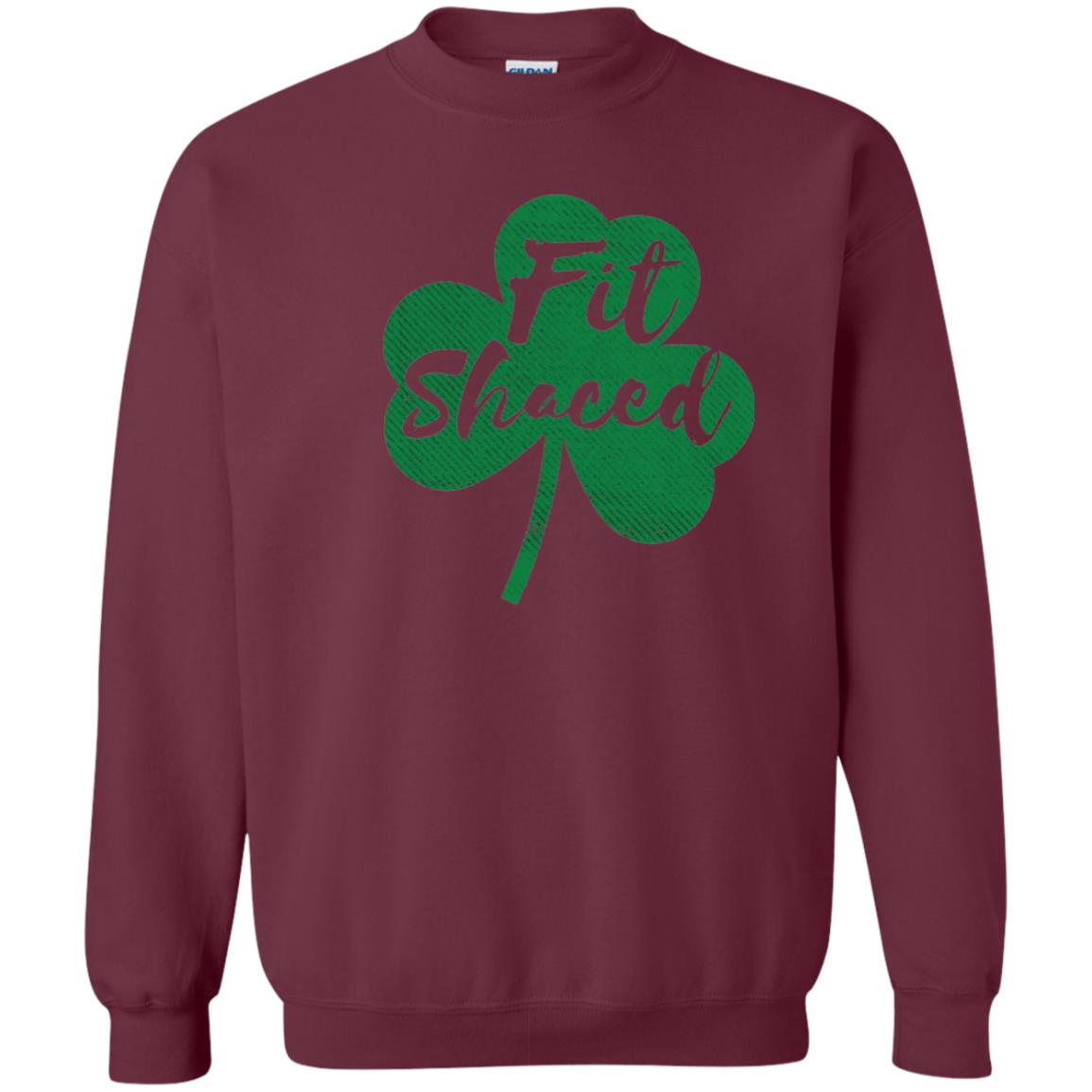 St Patricks Day T-shirt Drinking Fit Shaced Maroon