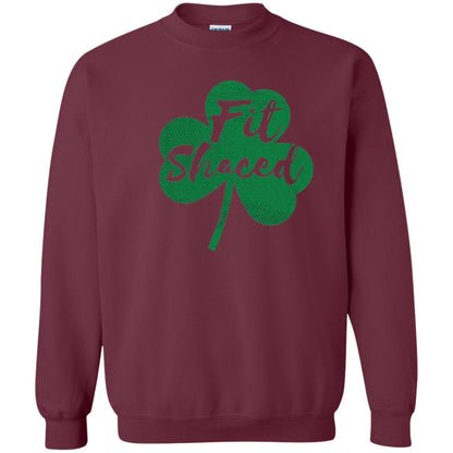 St Patricks Day T-shirt Drinking Fit Shaced Maroon