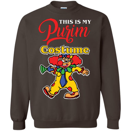 Purim Day T-shirt This Is My Purim Costume Dark Chocolate