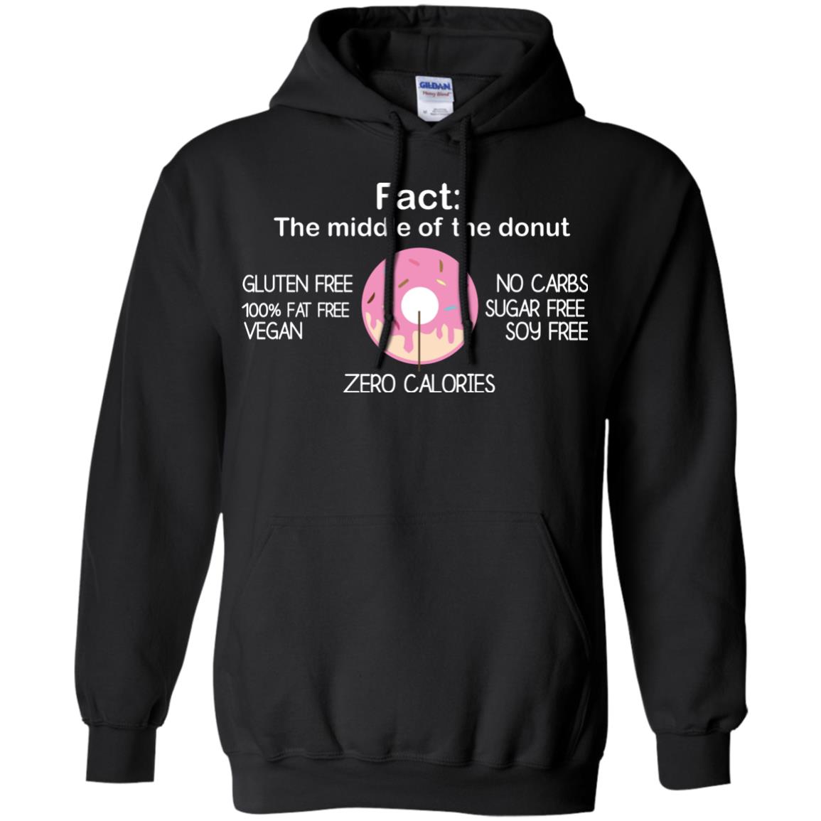Fact The Middle Of The Donut Zero Calories Shirt Black