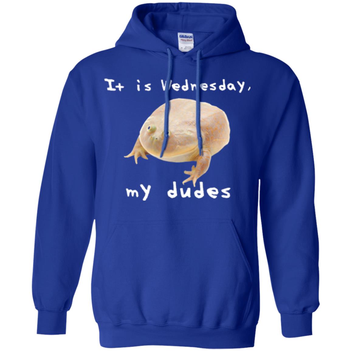 Funny Frog T-shirt It Is Wednesday My Dudes Royal
