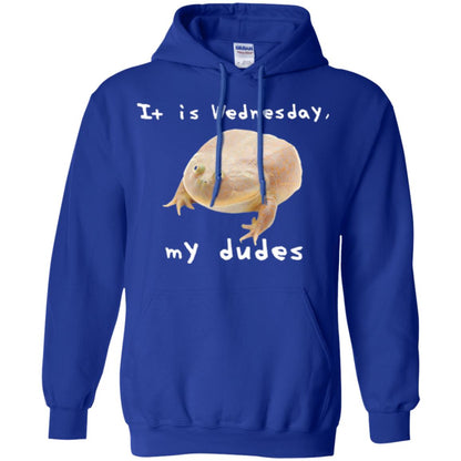 Funny Frog T-shirt It Is Wednesday My Dudes Royal